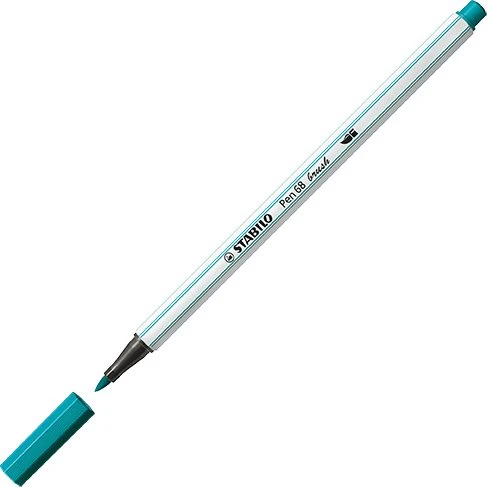 STABILO Pen 68 brush türkisblau, 10er-Pack