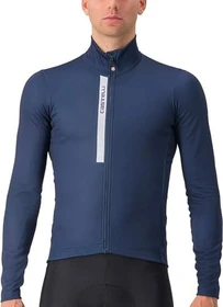 Castelli Entrata Thermal Trikot langarm belgian blue/silver gray (Herren)