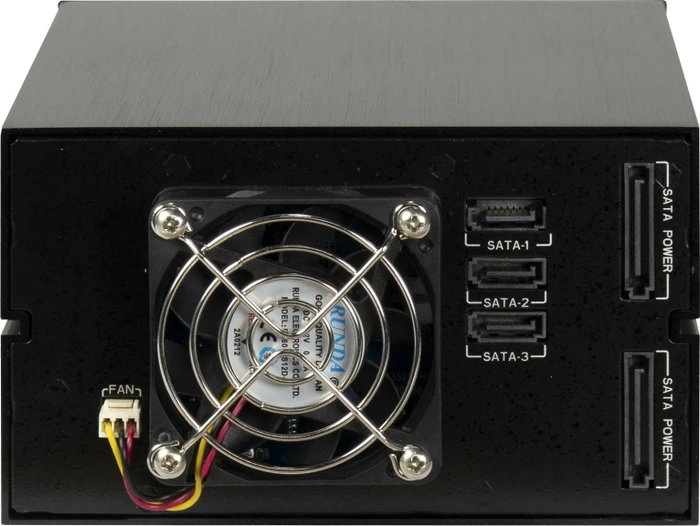 Inter-Tech ST-3525, 2x 5.25" Wechselrahmen auf 2x 3.5" und 1x 2.5"