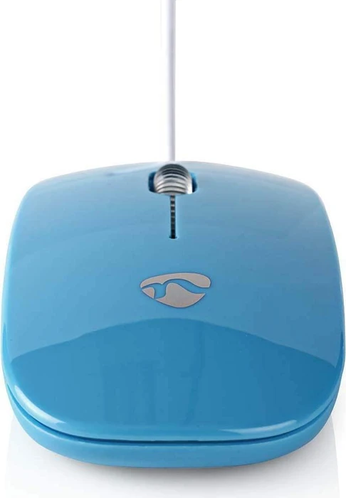 Nedis Wired Optical Mouse, blau, USB
