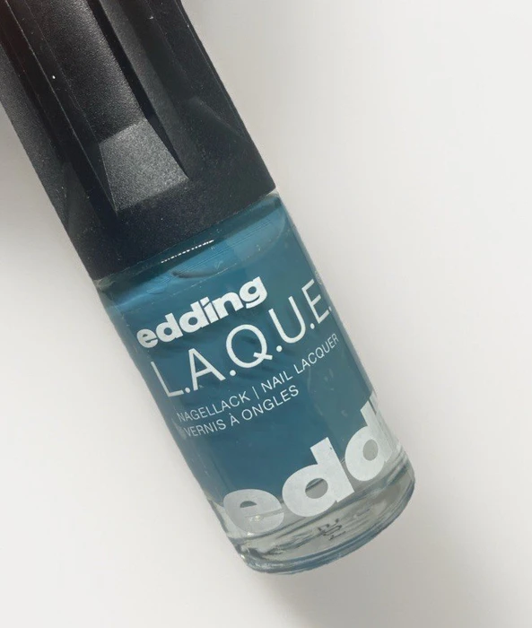 edding L.A.Q.U.E. Nagellack 189 Steady Steel Blue, 8ml