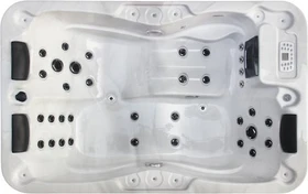 Sanotechnik Modena Outdoor Whirlpool rechteckig 205x130x70cm white marble