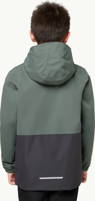 Jack Wolfskin Snowy Days Funktionsjacke slate green/black (Junior)