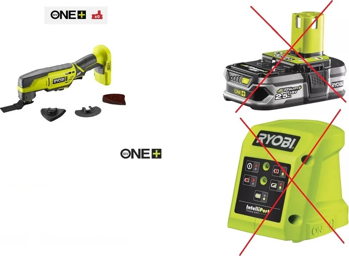 Ryobi R18MT3-0 One+ Akku-Multifunktionswerkzeug solo