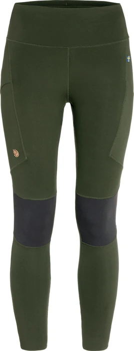 Fjällräven Abisko Trekking Tights Pro Hose 7/8 deep forest/iron grey (Damen)