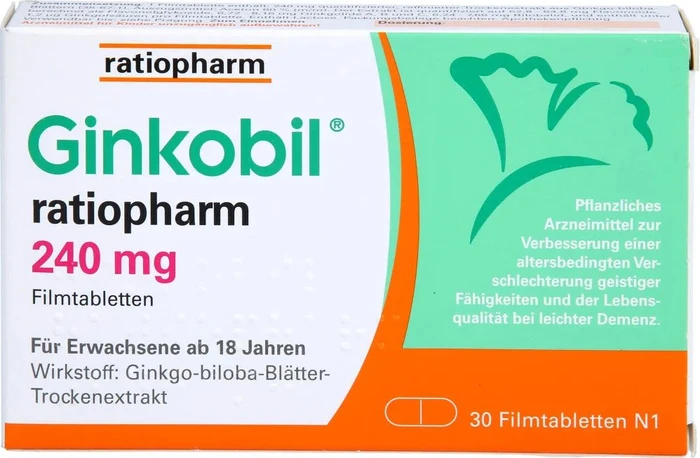 Ginkobil ratiopharm 240mg Filmtabletten, 30 Stück