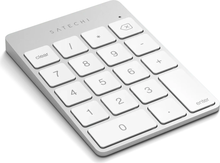 Satechi Aluminum Slim Wireless Keypad (USB-C), Silver, Bluetooth