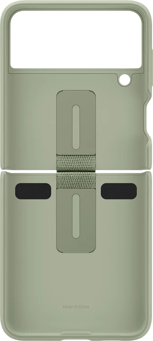 Samsung Silicone Cover with Ring für Galaxy Z Flip 3 5G Olive Green
