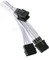 BitFenix Alchemy 4-Pin Molex auf 3x 4-Pin Molex 55cm, sleeved weiß/schwarz Vorschaubild