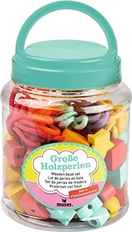 Moses Große Holzperlen zum Fädeln