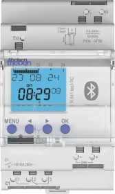 Theben TR 641 top3 BLE RC Digitale Zeitschaltuhr mit Astro-/Jahresprogramm, 1-Kanal, 3TE, Schaltaktor (6410330)