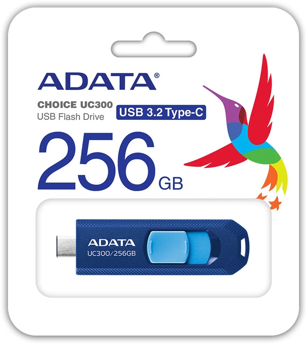 ADATA UC300 USB-C 256GB blau, USB-C, USB 3.2 Gen 1×1