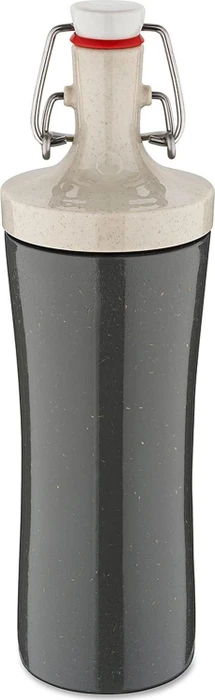 koziol Plopp To Go Trinkflasche 425ml nature ash grey