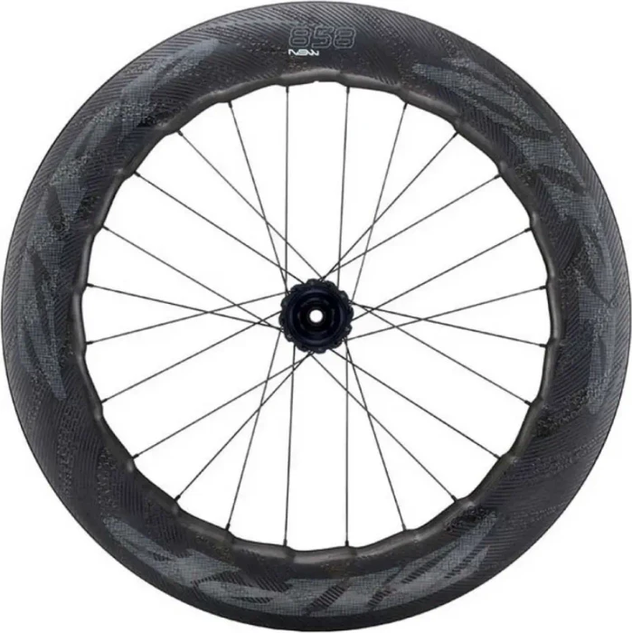 Zipp 858 NSW Carbon Clincher Disc 24H 82mm/23.7mm 28" 12x142 QR Shimano HG Road Centerlock Disc Hinterlaufrad