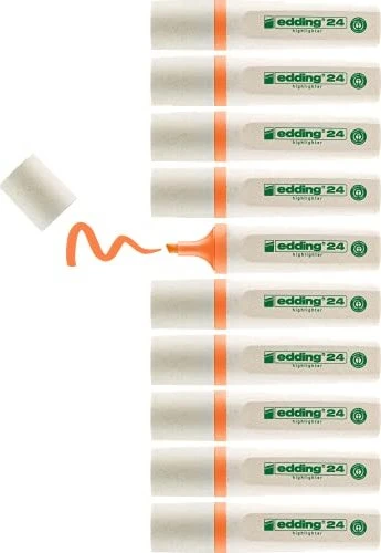 edding EcoLine 24 Highlighter neonorange, 10er-Pack