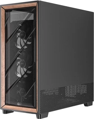 Antec Flux Pro, schwarz/braun, Glasfenster