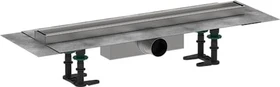 Hansgrohe RainDrain Compact Duschrinne, Komplett-Set, edelstahl gebürstet