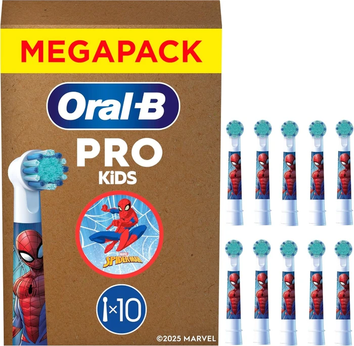 Oral-B Kids Spiderman Kinder-Ersatzbürste, 10 Stück