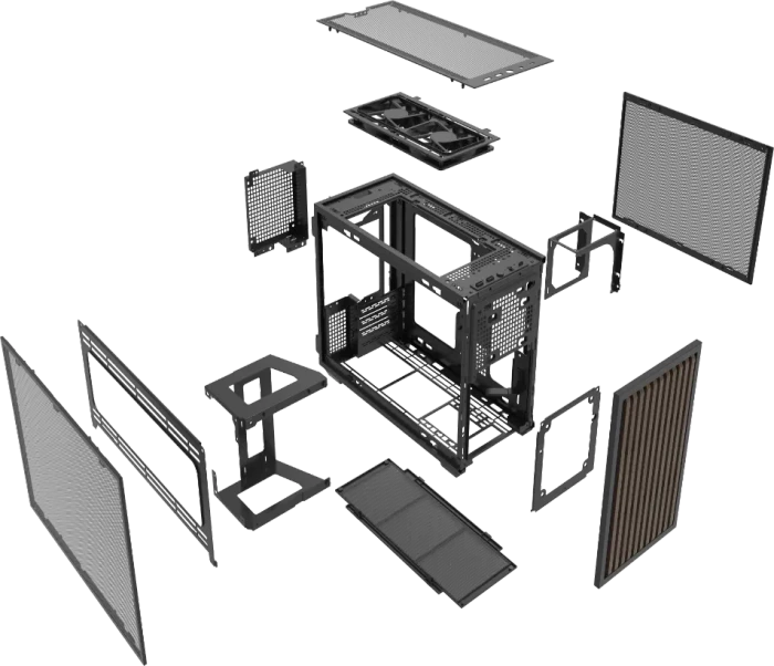 Lian Li DAN Cases B4-mATX White Mesh Edition