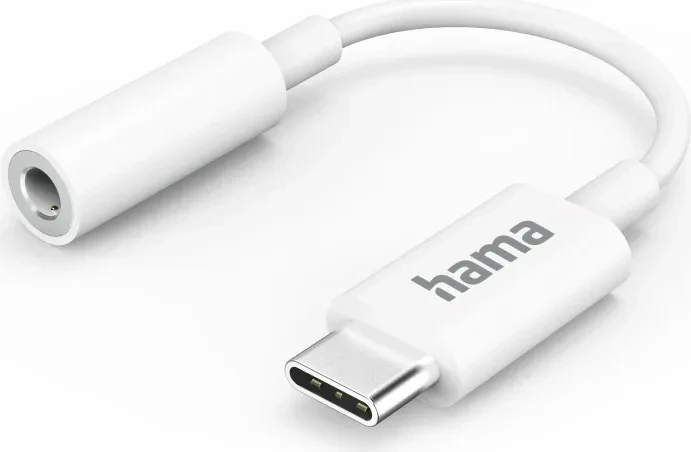 Hama USB-C auf 3.5mm-Klinke Audio Adapter weiß