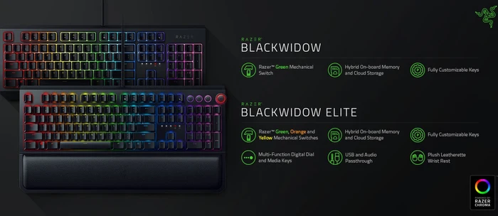 Razer BlackWidow 2019, Razer GREEN, USB, DE