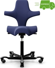 HAG Capisco 8106 Xtreme Sattelstuhl, marineblau, Gestell schwarz