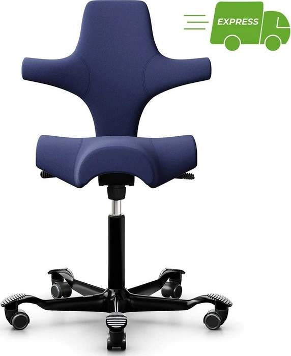 HAG Capisco 8106 Xtreme Sattelstuhl, marineblau, Gestell schwarz