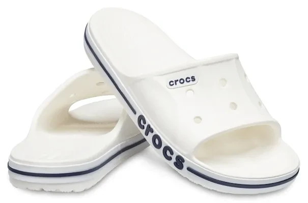 Crocs Bayaband Slide white/navy