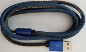 Gembird Premium Cotton Braided Type-C USB Charging And Data Cable 2.0m dunkelblau