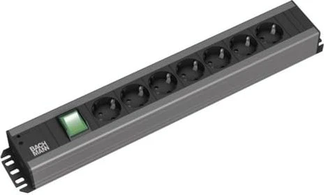 Bachmann Handwerkerleiste mit Schalter, 7-fach, 2m
