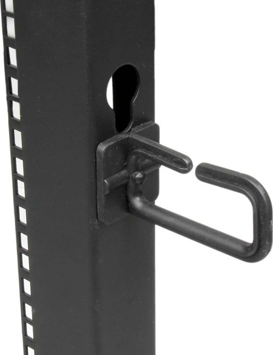 StarTech 4POSTRACK8U, 19" Open Frame Serverrack 8HE, schwarz, 1100mm tief (4POSTRACK8U) – Bild 9