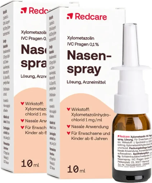 Redcare Xylometazolin IVC Pragen 0.1% Nasenspray, 20ml (2x 10ml)