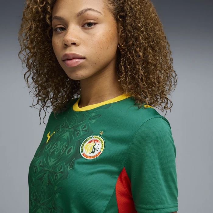 Puma FIFA WM 2026 Senegal Auswärtstrikot kurzarm wild green/puma red (Damen)