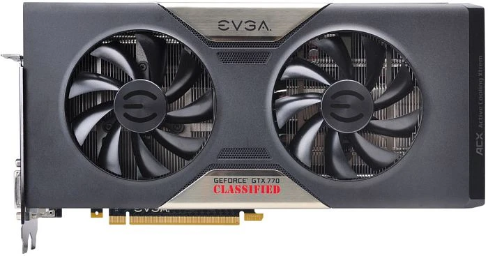 EVGA GeForce GTX 770 Classified ACX Cooler, 4GB GDDR5, 2x DVI, HDMI, DP