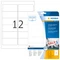 Herma Etiketten Premium, 96x42.3mm, ablösbar, weiß, matt, 25 Blatt (300 Etiketten) Vorschaubild