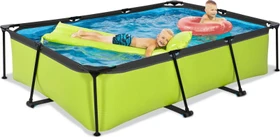 Exit Toys Lime Frame Pool mit Filterpumpe rechteckig 300x200x65cm