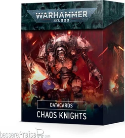 Games Workshop Warhammer 40.000 - Datakarten: Chaos Knights 2022 (DE)