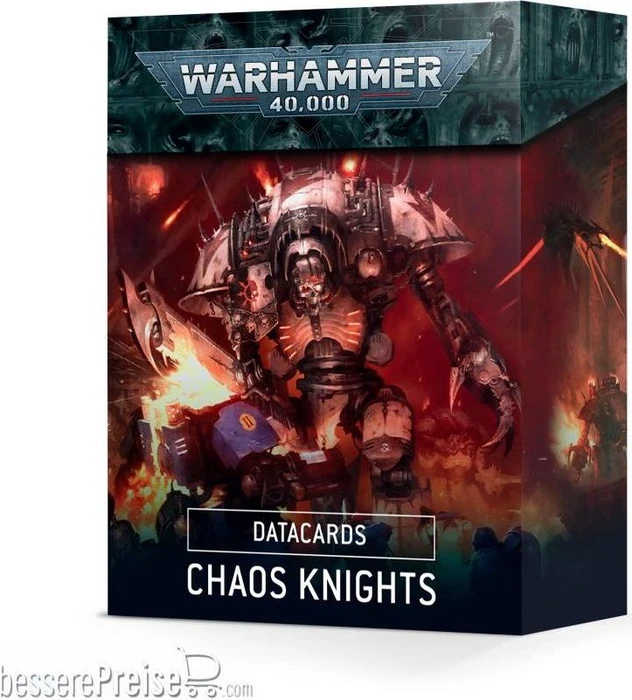 Games Workshop Warhammer 40.000 - Datakarten: Chaos Knights 2022 (DE)