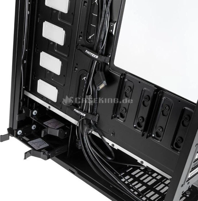 Phanteks Eclipse P400 Tempered Glass Edition schwarz/weiß, Glasfenster