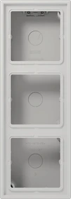 Jung Serie LS Aufputz-Kappe 3fach Duroplast, lichtgrau