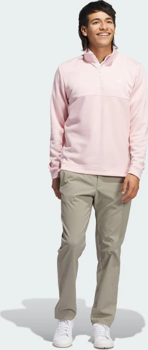 adidas Ultimate365 Textured Quarter-Zip Pullover sandy pink (Herren)