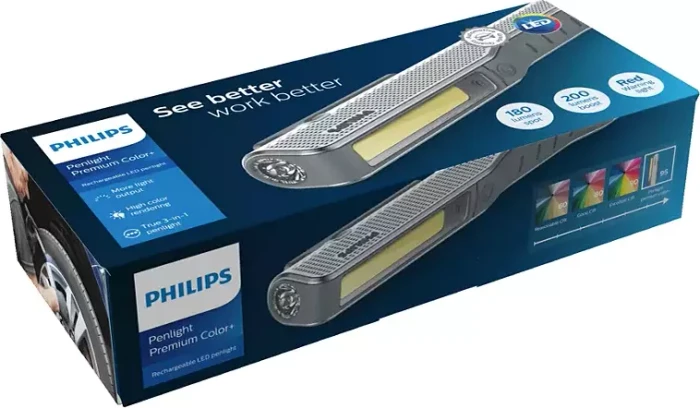 Philips Professional Penlight Premium Color+ LED Akku-Arbeitsleuchte inkl. Akku 1.2Ah