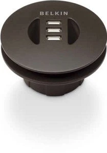 Belkin Flexible-Fit In-Desk 4-port, USB 2.0