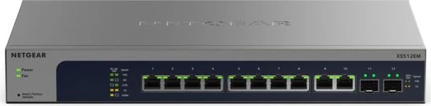 Netgear XS500EM Rackmount 10G Smart Switch, 10x RJ-45, 2x SFP+