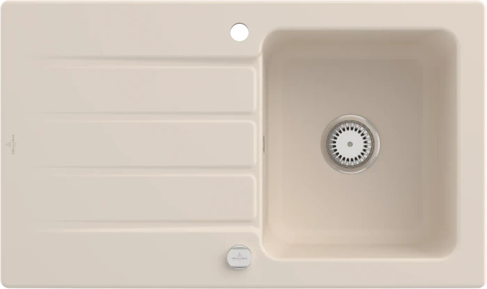 Villeroy & Boch Architectura 860x510mm Becken reversibel mit Ablauffernbedienung ivory