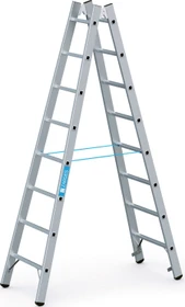 Zarges Coni B Alu 2-tlg. Stehleiter, 2x 8 Stufen
