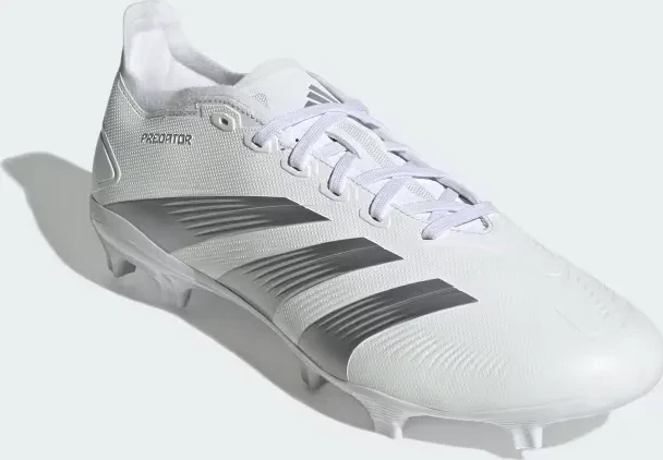 adidas Predator 24 League Low FG cloud white/silver metallic/grey one