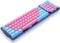 Mountain Mineral Keycap Set, Kunststoff (PBT) Double-Shot, blau/rosa, 113 Tasten (104+9), ANSI-US Vorschaubild