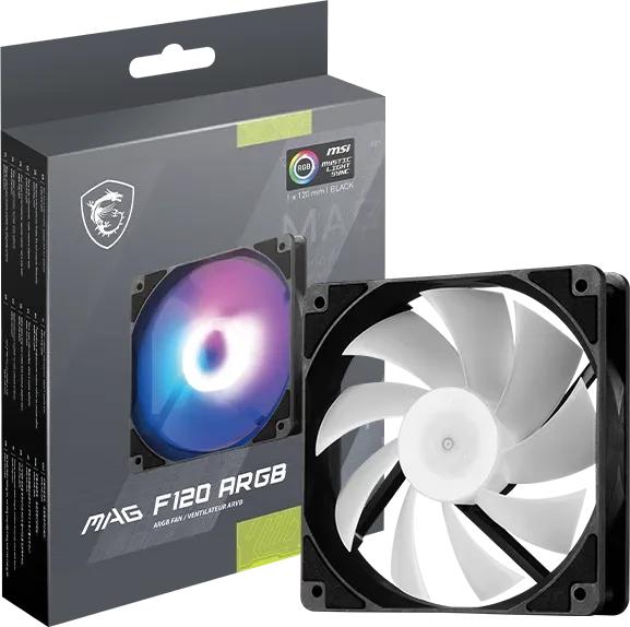 MSI MPG EZ120 ARGB, schwarz, 120mm