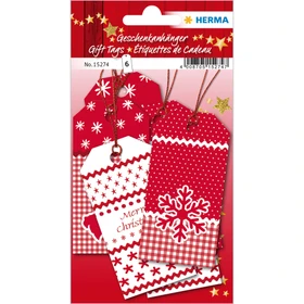 Herma Aushängeschilder Weihnachten White Christmas mit Faden